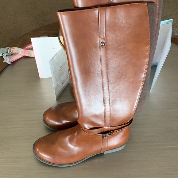 American Eagle Brown Tall Boots Horse Riding Style New Sz 7.5 - Picture 4 of 7
